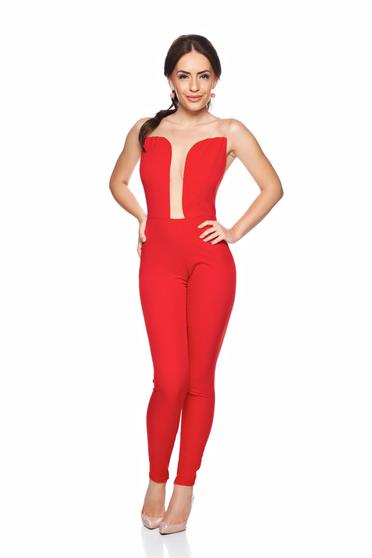 Daniella Cristea Sensuality Red Jumpsuit