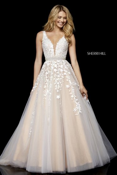 Sherri Hill 11335 White Dress