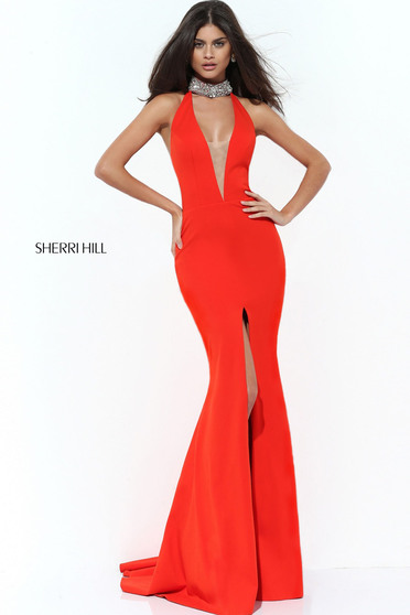 Sherri Hill 50642 Orange Dress