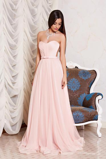 Ana Radu rosa occasional net dress push-up cups