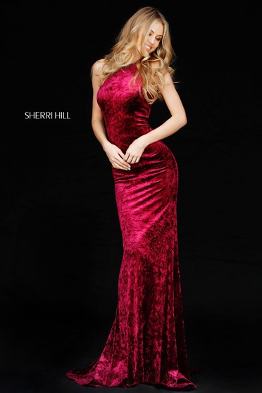 Sherri Hill 51424 Burgundy Dress