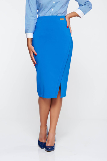 LaDonna office with inside lining blue skirt slightly elastic fabric