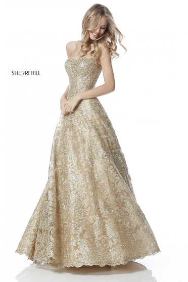 Sherri Hill 51572 Gold Dress