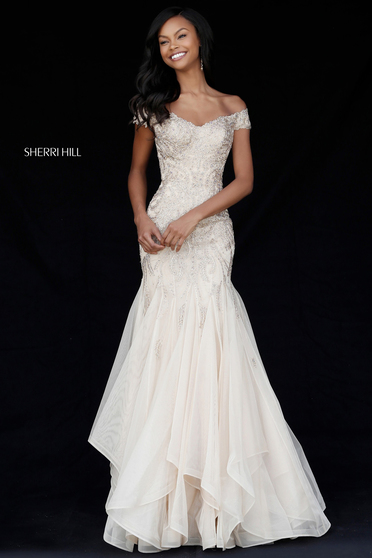 Sherri Hill 51618 Gold Dress