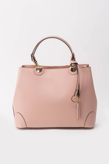 Rosa office bag natural leather long, adjustable handle