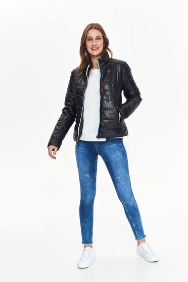 Top Secret black casual from slicker jacket with inside lining