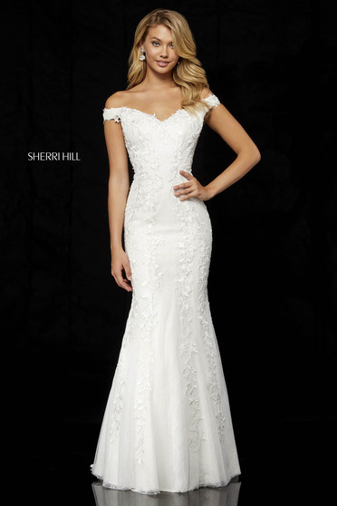 Sherri Hill 52344 White Dress