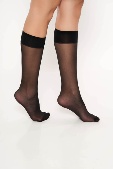 Black tights & socks from elastic fabric pressure-free border with runstop