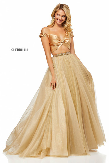 Sherri Hill 52406 Gold Dress