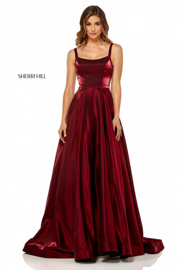 Sherri Hill 52457 Burgundy Dress