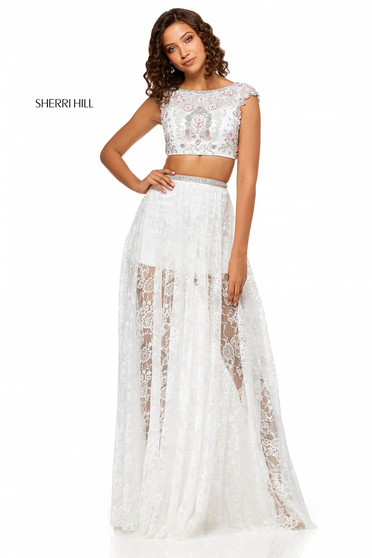 Sherri Hill 52519 White Dress