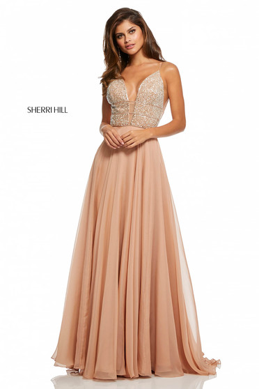 Sherri Hill 52589 Nude Dress