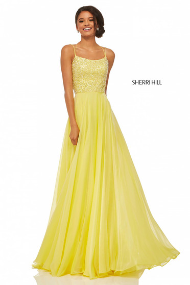 Sherri Hill 52591 Yellow Dress