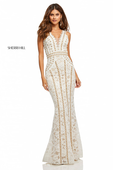 Sherri Hill 52611 White Dress