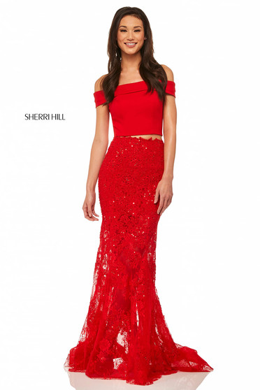Sherri Hill 52653 Red Dress