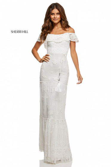 Sherri Hill 52688 White Dress