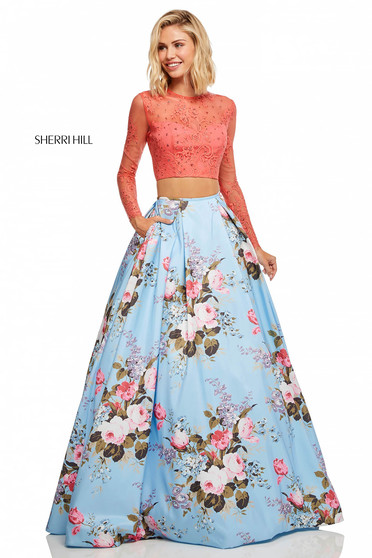 Sherri Hill 52717 Blue Dress