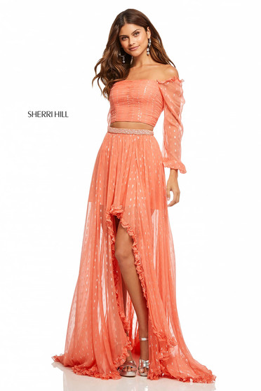 Sherri Hill 52756 Orange Dress