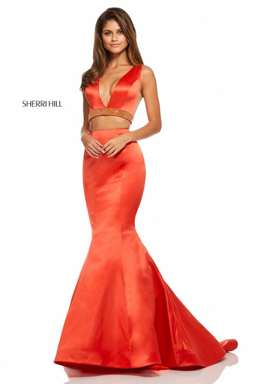 Sherri Hill 52762 Orange Dress