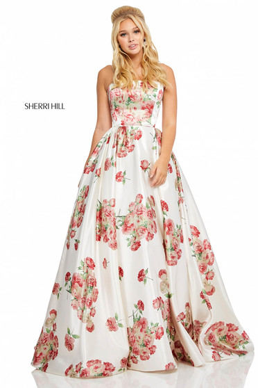Sherri Hill 52867 White Dress