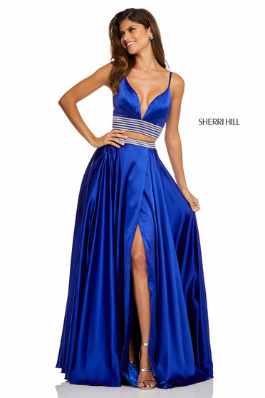 Sherri Hill 52907 Blue Dress
