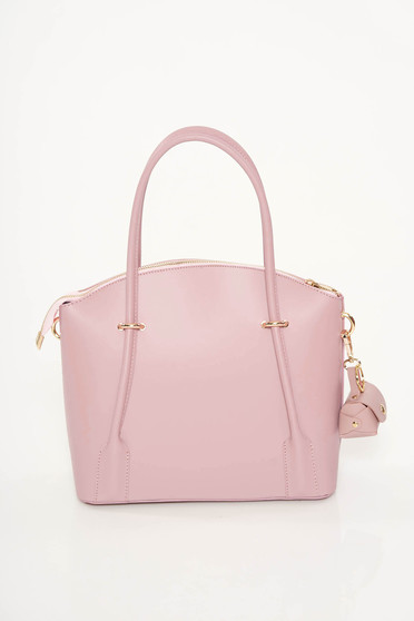 Rosa natural leather office bag with two compartments and inside pockets