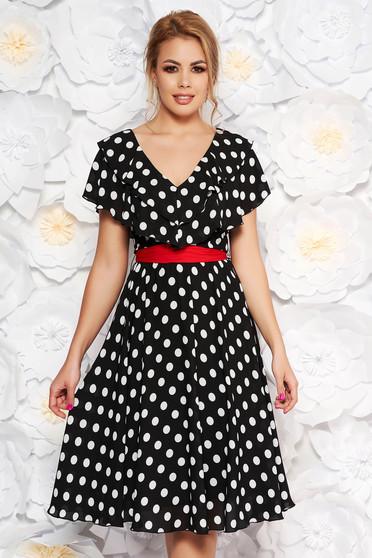 SS19-r004XARA Black Dress