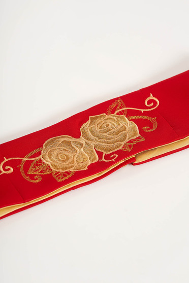 StarShinerS red belt embroidered with button accessories