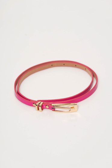 StarShinerS fuchsia belt from ecological leather metallic buckle