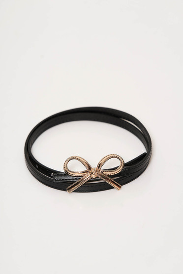 StarShinerS black belt from ecological leather bow accessory